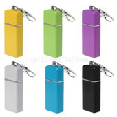 Tiek pārdots jauna dizaina pārnēsājams mini kabatas pelnu trauks vēja necaurlaidīgi futrāļi atslēgu piekariņi āra smēķēšanas piederumiem