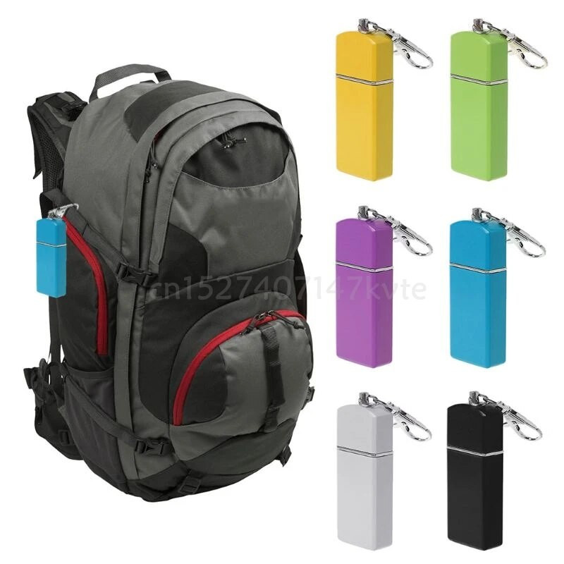 Tiek pārdots jauna dizaina pārnēsājams mini kabatas pelnu trauks vēja necaurlaidīgi futrāļi atslēgu piekariņi āra smēķēšanas piederumiem