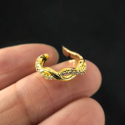 1PC Conch viltus pīrsings auskars sievietēm Auss skrimšļi bez pīrsinga auss aproces Ausu aproces Cirkons ausu klipsi aksesuāri ķermeņa rotaslietas