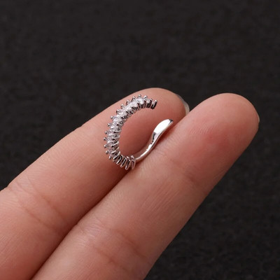 1PC Conch viltus pīrsings auskars sievietēm Auss skrimšļi bez pīrsinga auss aproces Ausu aproces Cirkons ausu klipsi aksesuāri ķermeņa rotaslietas