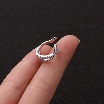 1PC Conch viltus pīrsings auskars sievietēm Auss skrimšļi bez pīrsinga auss aproces Ausu aproces Cirkons ausu klipsi aksesuāri ķermeņa rotaslietas
