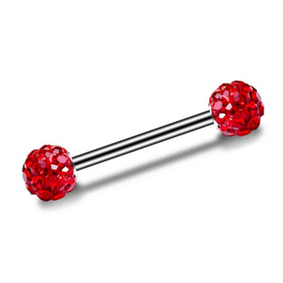 1 gab. Seksīgs mēles pīrsings sievietēm Kristāla bumbiņas mēles pīrsings Hipiju panku pīrsings krūšu nagiem, ķermeņa rotaslietas naktsklubu aksesuāri