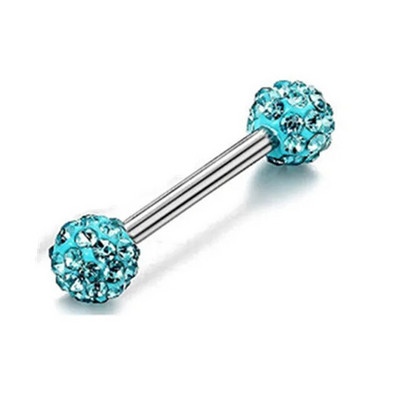 1 gab. Seksīgs mēles pīrsings sievietēm Kristāla bumbiņas mēles pīrsings Hipiju panku pīrsings krūšu nagiem, ķermeņa rotaslietas naktsklubu aksesuāri