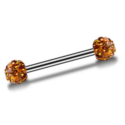 1 gab. Seksīgs mēles pīrsings sievietēm Kristāla bumbiņas mēles pīrsings Hipiju panku pīrsings krūšu nagiem, ķermeņa rotaslietas naktsklubu aksesuāri