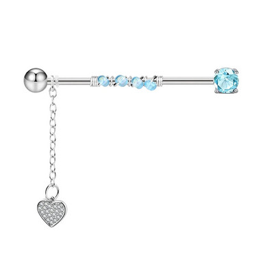 Tauriņu rūpnieciskais pīrsings sievietēm rūpnieciskais stienis gredzens auss stienis skrimšļa auskars unisex ķermeņa pīrsings rotaslietas