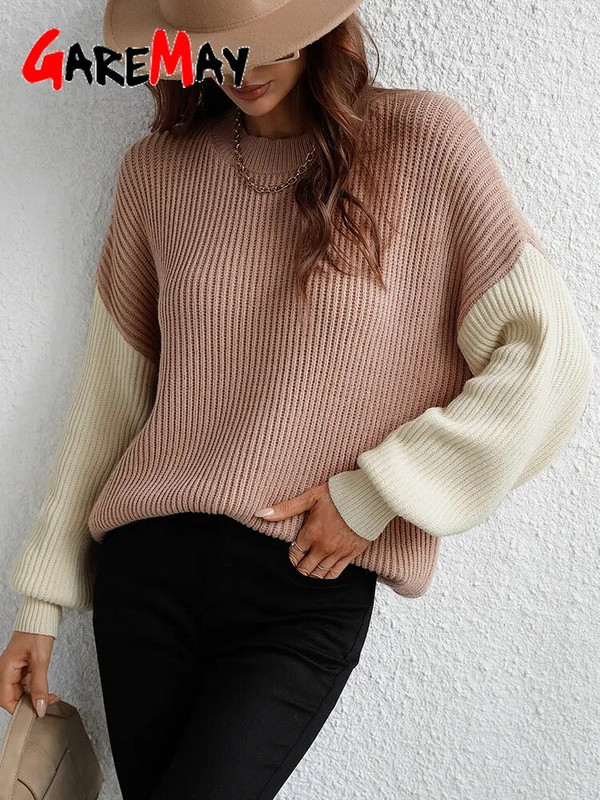 Női pulóver 2023 Trend Solid fehér kötött pulóver puha vintage oversize pulóver hosszú ujjú alkalmi meleg pulóverek nőknek