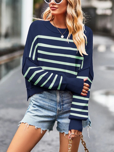 Sieviešu ziemas trikotāžas džemperi Pamata siltie vintage džemperi, trikotāžas lielizmēra biezi brīvi ziemas džemperi sievietēm