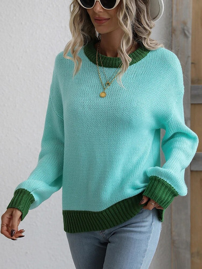 Χειμερινό γυναικείο πουλόβερ πλεκτό Casual Loose πουλόβερ Kintting Jumper O λαιμό Απαλό μπεζ πράσινο ζεστό oversize πουλόβερ για γυναίκες