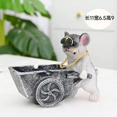 Thug Dog Pelnutrauks Sveķi Smieklīgi radoši pelnu trauks Pelnu trauks Cigāru pelnu trauks Smēķēšanas piederumi Mājas dekors puiša dāvana