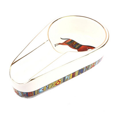 Keramikas cigāru pelnu trauks Pārnēsājams pelnu trauks cigāru vienam cigāru turētājam apaļa pelnu slota cigarešu pelnu trauks ceļojumu pelnu trauks