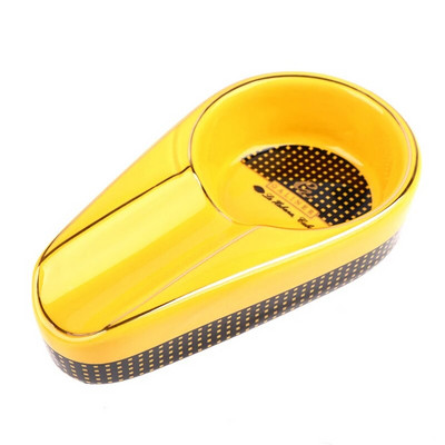 Keramikas cigāru pelnu trauks Pārnēsājams pelnu trauks cigāru vienam cigāru turētājam apaļa pelnu slota cigarešu pelnu trauks ceļojumu pelnu trauks