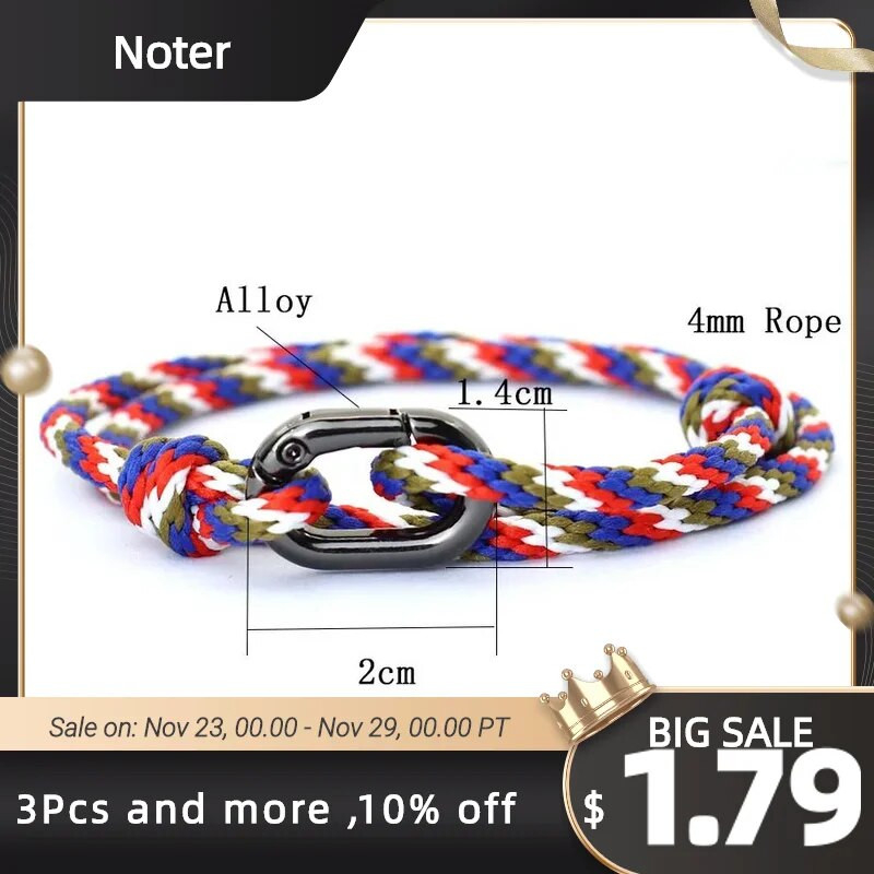 2023. gada virves rokassprādze vīriešiem, regulējama divslāņu, rokām darināta bīdāma sprādze Makrame Braslet sērfošanas rotaslietas Pulseira Corda Masculina