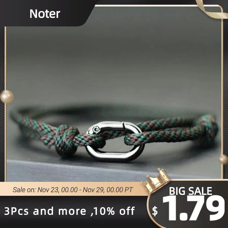 2023. gada virves rokassprādze vīriešiem, regulējama divslāņu, rokām darināta bīdāma sprādze Makrame Braslet sērfošanas rotaslietas Pulseira Corda Masculina