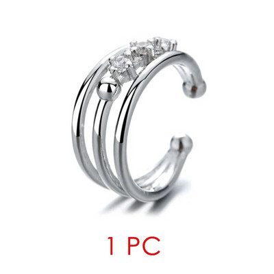 Kristály hamis piercing fülbevaló nőknek cirkónia arany színű fülmandzsetta női elegáns kubai link lánc porcos fülbevaló ékszer