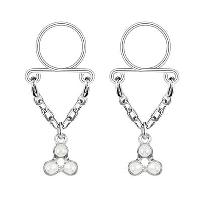 2 ks sexy nastaviteľný falošný piercing do bradavky pre ženy z nehrdzavejúcej ocele s čerešňovým srdcom, prsiami, hrudníkom, dekoráciou, šperky na telo, darček