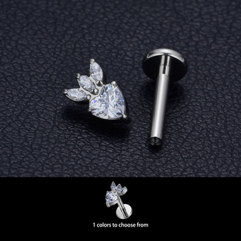 G23 Titanium ASTM F136 Piercing labret Ρινικό καρφί νυχιών Ear Lip Helix Studs Tongue Nail Piercing Body Jewelry