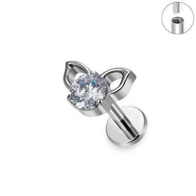 G23 Titanium ASTM F136 Pīrsings Labret Deguna nagu kniedes Auss Lūpas Helix Studs Mēles Nagu pīrsings Ķermeņa rotaslietas