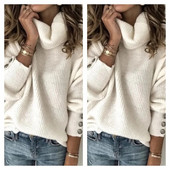 Prekogranična jesen i zima, europska i američka vanjska trgovina, ženske veste, pletene majice s visokim ovratnikom