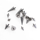 5 τμχ G23 Titanium Internal Cone Piercing 14G 16G Nose Piercings Καρφιά αυτιού Labret Ring Bar Σκουλαρίκια καρφιά Κώνος βίδα Ba