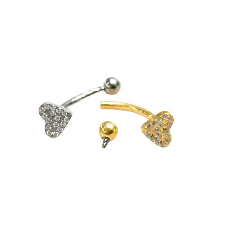 ASTM F136 Titanium G23 belső menetes korona virágfogas készlet opál és virág Christina Belly Button Piercing ékszergyűrű