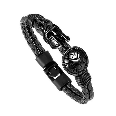 Karsta Retro Spartan Ķivere Vīriešu Rokassprādze Eiropa Sprādziens Rotaslietas Modes Rokassprādze Dāmas Drosmīgs Bruņinieks Rokassprādze Izsmalcināta dāvana Pulseira
