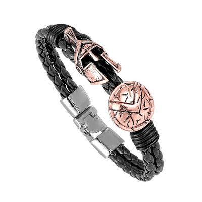 Hot Retro Spartan Κράνος Ανδρικό Βραχιόλι Europe Explosion Κοσμήματα Μόδα Βραχιόλι Γυναικείες Brave Knight Βραχιόλι Φίνο Δώρο Pulseira