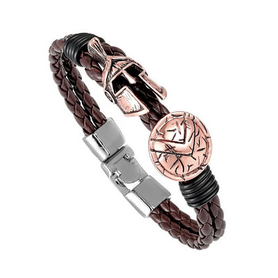 Hot Retro Spartan Κράνος Ανδρικό Βραχιόλι Europe Explosion Κοσμήματα Μόδα Βραχιόλι Γυναικείες Brave Knight Βραχιόλι Φίνο Δώρο Pulseira