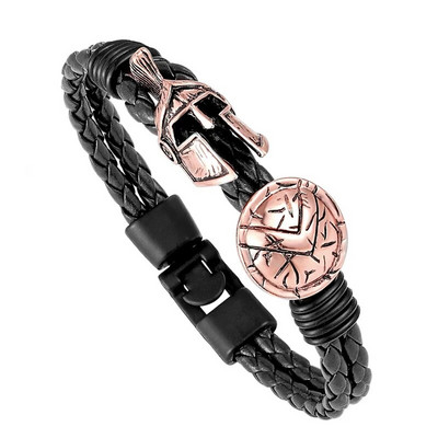 Hot Retro Spartan Κράνος Ανδρικό Βραχιόλι Europe Explosion Κοσμήματα Μόδα Βραχιόλι Γυναικείες Brave Knight Βραχιόλι Φίνο Δώρο Pulseira