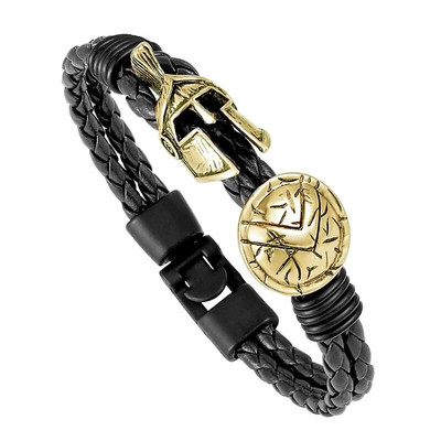 Hot Retro Spartan Κράνος Ανδρικό Βραχιόλι Europe Explosion Κοσμήματα Μόδα Βραχιόλι Γυναικείες Brave Knight Βραχιόλι Φίνο Δώρο Pulseira