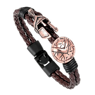 Hot Retro Spartan Κράνος Ανδρικό Βραχιόλι Europe Explosion Κοσμήματα Μόδα Βραχιόλι Γυναικείες Brave Knight Βραχιόλι Φίνο Δώρο Pulseira