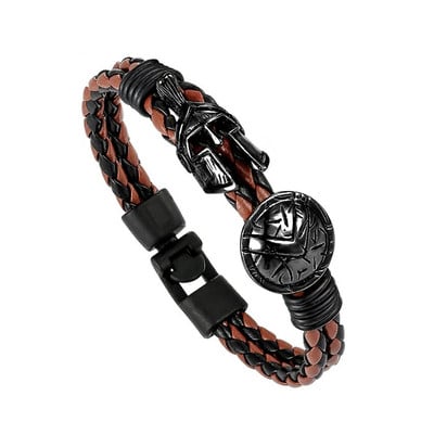 Hot Retro Spartan Κράνος Ανδρικό Βραχιόλι Europe Explosion Κοσμήματα Μόδα Βραχιόλι Γυναικείες Brave Knight Βραχιόλι Φίνο Δώρο Pulseira