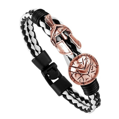 Hot Retro Spartan Κράνος Ανδρικό Βραχιόλι Europe Explosion Κοσμήματα Μόδα Βραχιόλι Γυναικείες Brave Knight Βραχιόλι Φίνο Δώρο Pulseira