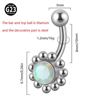 1PC G23 TItanium 16G Crystal Rook pīrsingu kopa Cz uzacu gredzens izliekts stieņa lūpu gredzens pieguļošs Daith Helix stienis bāra rotaslietas