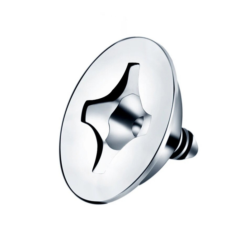 1 gab G23 klases titāna 4 mm ādas enkura augšdaļa mikro ādas draiveri Virsmas sirds zvaigzne ādas enkura pīrsings ķermeņa rotaslietas