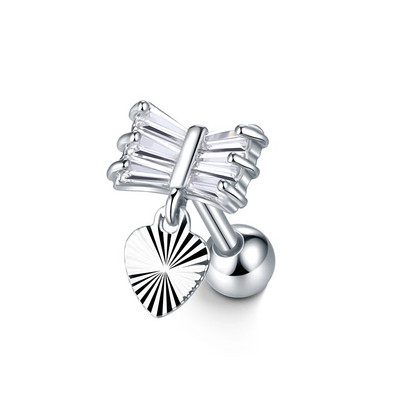 1 τεμ. Ατσάλι CZ Flower Ear Piercings Helix Stud σκουλαρίκι για γυναίκες Moon Star Lobe Daith Tragus Σκουλαρίκια Piercing Cartilage 16G