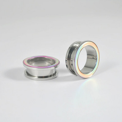 2Gb Nerūsējošā tērauda ausu stiepšanās rozā zibspuldzes plēve ausu aizbāžņi Earlets mērierīces paplašinātājs sievietēm vīriešiem ķermeņa pīrsingu rotaslietas 6-25mm