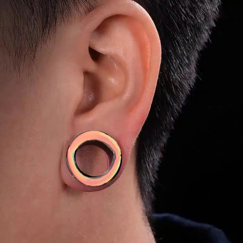 2Gb Nerūsējošā tērauda ausu stiepšanās rozā zibspuldzes plēve ausu aizbāžņi Earlets mērierīces paplašinātājs sievietēm vīriešiem ķermeņa pīrsingu rotaslietas 6-25mm