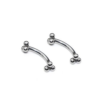 1 τεμ 1,2 x 8 χιλιοστά μπάλα μπανάνα δαχτυλίδι Belly Daith Helix Σκουλαρίκι σώμα Κοσμήματα από ανοξείδωτο ατσάλι Δαχτυλίδια φρυδιών Piercing Stud Curved barbell