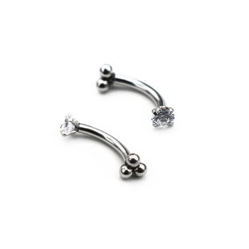 1 τεμ 1,2 x 8 χιλιοστά μπάλα μπανάνα δαχτυλίδι Belly Daith Helix Σκουλαρίκι σώμα Κοσμήματα από ανοξείδωτο ατσάλι Δαχτυλίδια φρυδιών Piercing Stud Curved barbell