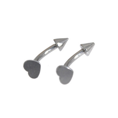 2db 1,2x8mm cirkon banán gyűrű ajak Daith Helix fülbevaló test ékszerek rozsdamentes acél szemöldök gyűrűk piercing stud ívelt súlyzó