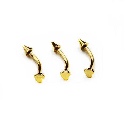 2db 1,2x8mm cirkon banán gyűrű ajak Daith Helix fülbevaló test ékszerek rozsdamentes acél szemöldök gyűrűk piercing stud ívelt súlyzó