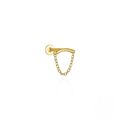 18G 8mm Push In Ausu pīrsings Pušķu ķēdes Pušķu Pērļu Dangle Auskari Meiteņu Ausu Pīrsingi 3 Metāla Krāsa Luksusa CZ Hot Jewe