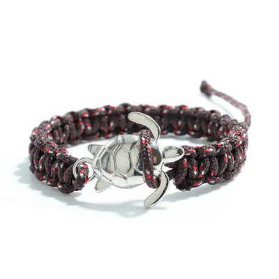 Roku darbs Paracord Survival Rokassprādze Vīriešu Jūras Bruņurupuča Rokassprādze Regulējama Virve Braslet Puisim Dāvanu Rokas Rotaslietas Pulseira