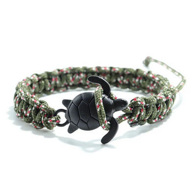 Roku darbs Paracord Survival Rokassprādze Vīriešu Jūras Bruņurupuča Rokassprādze Regulējama Virve Braslet Puisim Dāvanu Rokas Rotaslietas Pulseira