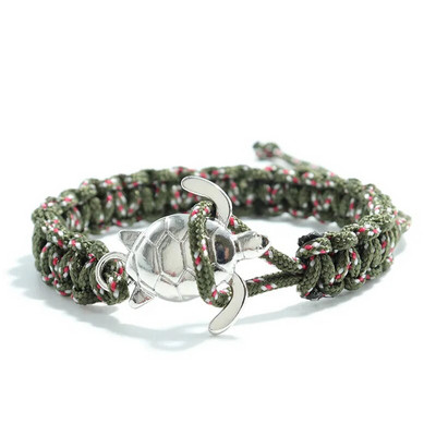 Roku darbs Paracord Survival Rokassprādze Vīriešu Jūras Bruņurupuča Rokassprādze Regulējama Virve Braslet Puisim Dāvanu Rokas Rotaslietas Pulseira