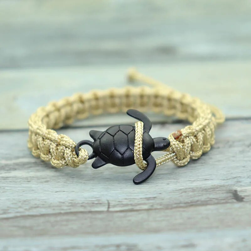 Roku darbs Paracord Survival Rokassprādze Vīriešu Jūras Bruņurupuča Rokassprādze Regulējama Virve Braslet Puisim Dāvanu Rokas Rotaslietas Pulseira