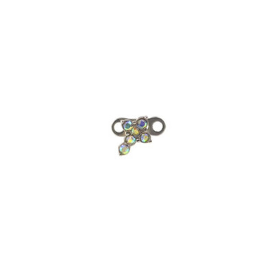 1Pc Micro Dermal Piercing Titanium Stainless Steel Crystal Dermal Piercings Top Dermal Anchor Skin Diver Surface Piercing