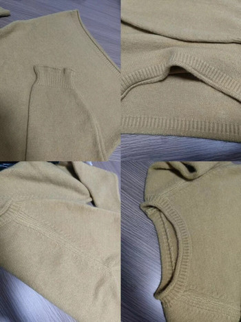 Дамско облекло 2023 Ново в корейската мода Есен Зима Свободни горни пуловери с дълги ръкави Едноцветни трикотажни пуловери с О-образно деколте