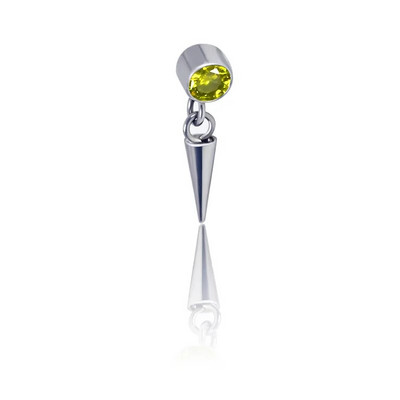 1db ASTM F136 titán 16G virág CZ Drop Dangle lapos fülbevaló Tragus Helix Lobe Stud piercing ékszer