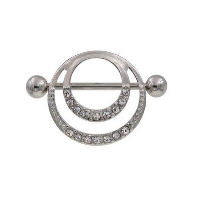 1Pair 316L Ķirurģiskā tērauda šķembu krāsa Krūšu stieņa pīrsings Nombril stieņa ķermeņa rotaslietas panku krūšu pīrsings Bohemia stieņa gredzeni